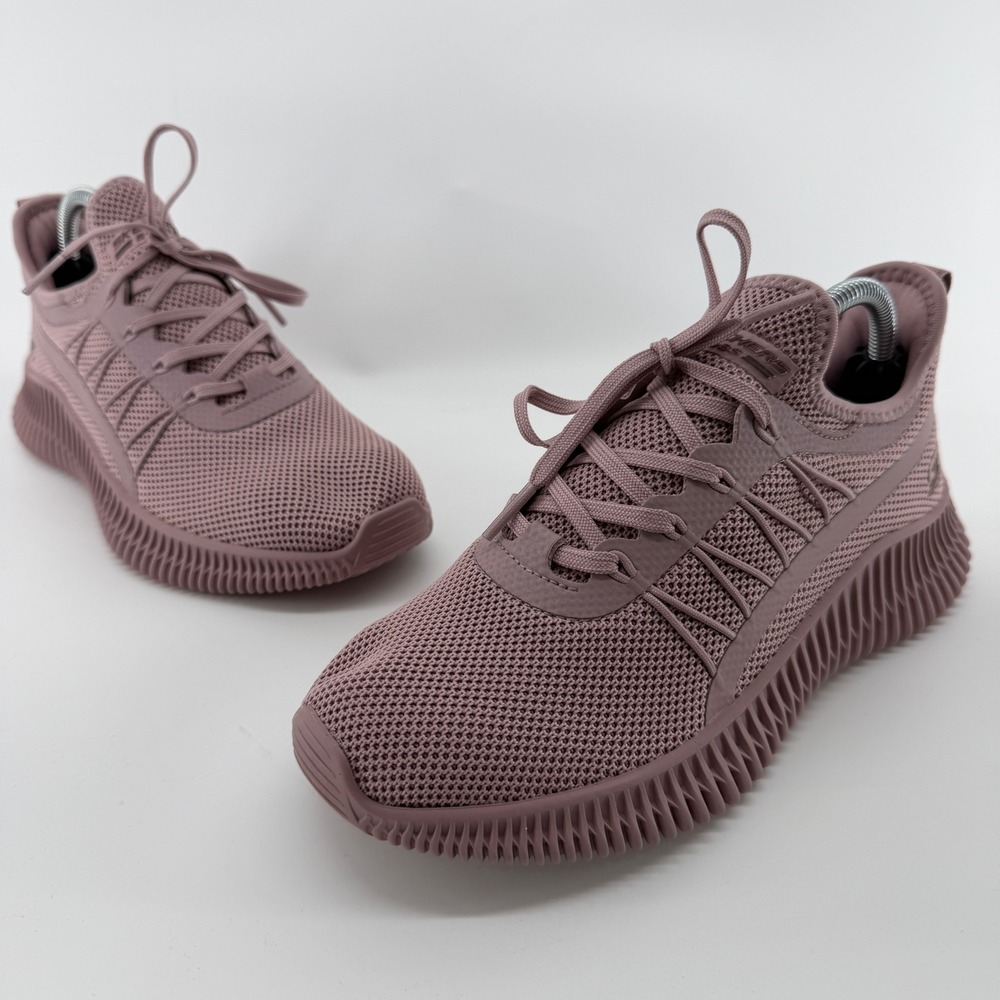 Skechers Bobs Sport Squad Chaos Face Off Rose Mauve Sneakers 117417TX Womens 6.5